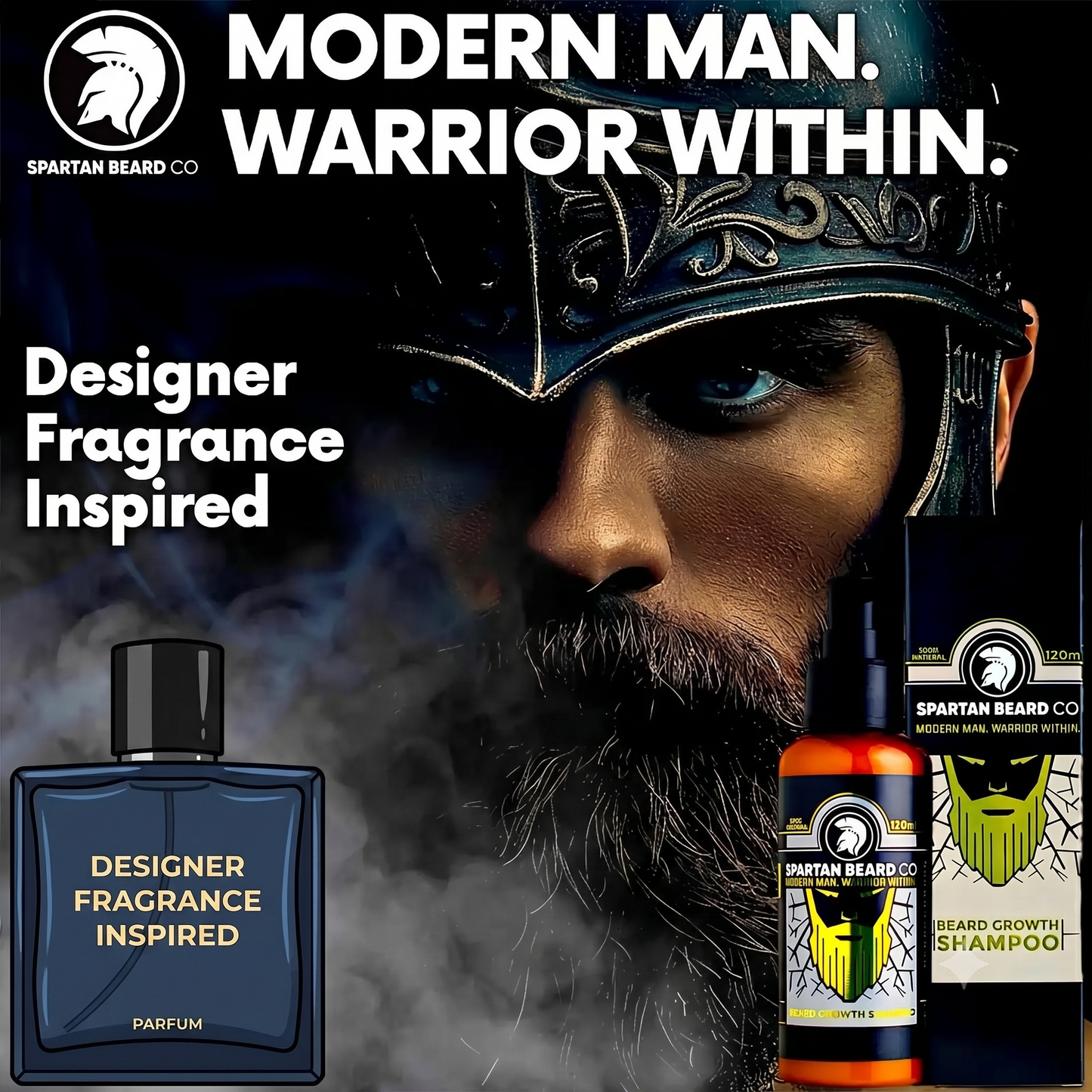 𝗦𝗣𝗔𝗥𝗧𝗔𝗡 𝗕𝗘𝗔𝗥𝗗™ Shampoo (80% OFF - First Order)