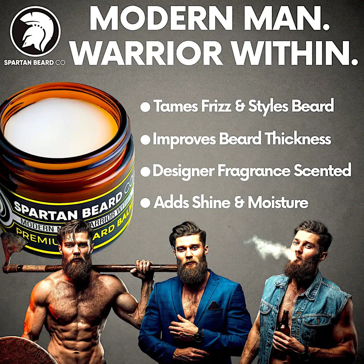 𝗦𝗣𝗔𝗥𝗧𝗔𝗡 𝗕𝗘𝗔𝗥𝗗™ Balm (80% OFF - First Order)