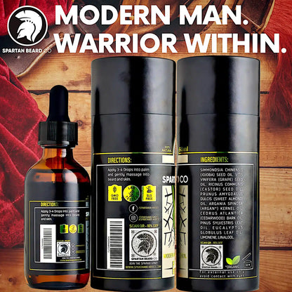 𝗦𝗣𝗔𝗥𝗧𝗔𝗡 𝗕𝗘𝗔𝗥𝗗™ Oil (80% OFF - First Order)