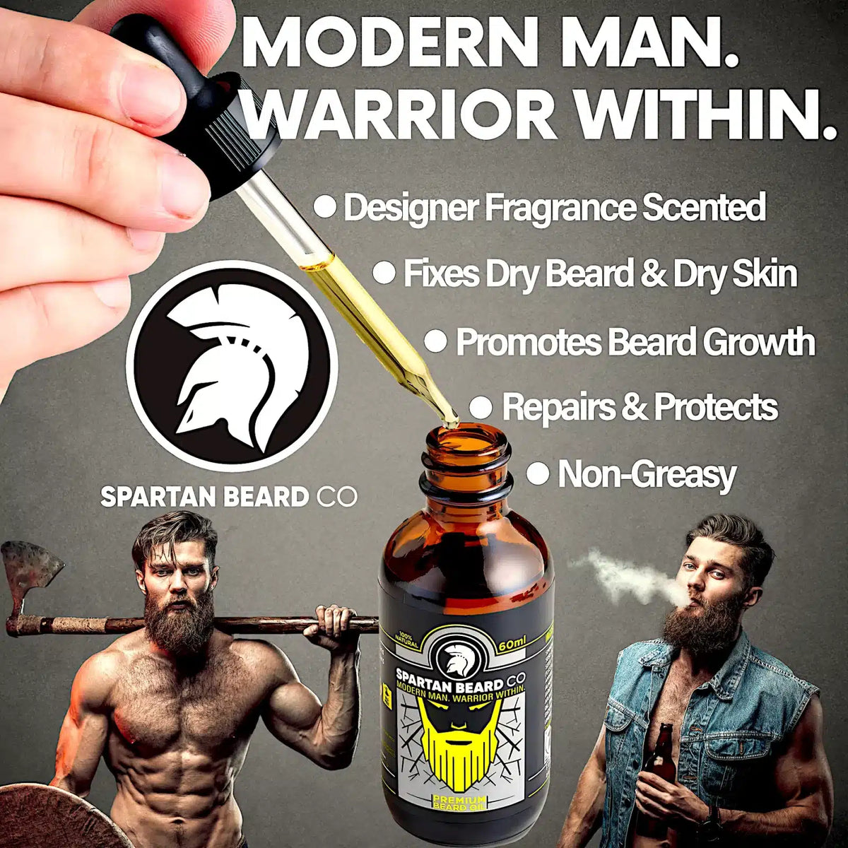 𝗦𝗣𝗔𝗥𝗧𝗔𝗡 𝗕𝗘𝗔𝗥𝗗™ Oil (80% OFF - First Order)