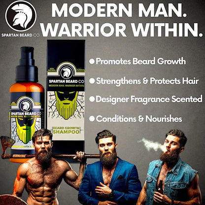 𝗦𝗣𝗔𝗥𝗧𝗔𝗡 𝗕𝗘𝗔𝗥𝗗™ Shampoo (80% OFF - First Order)