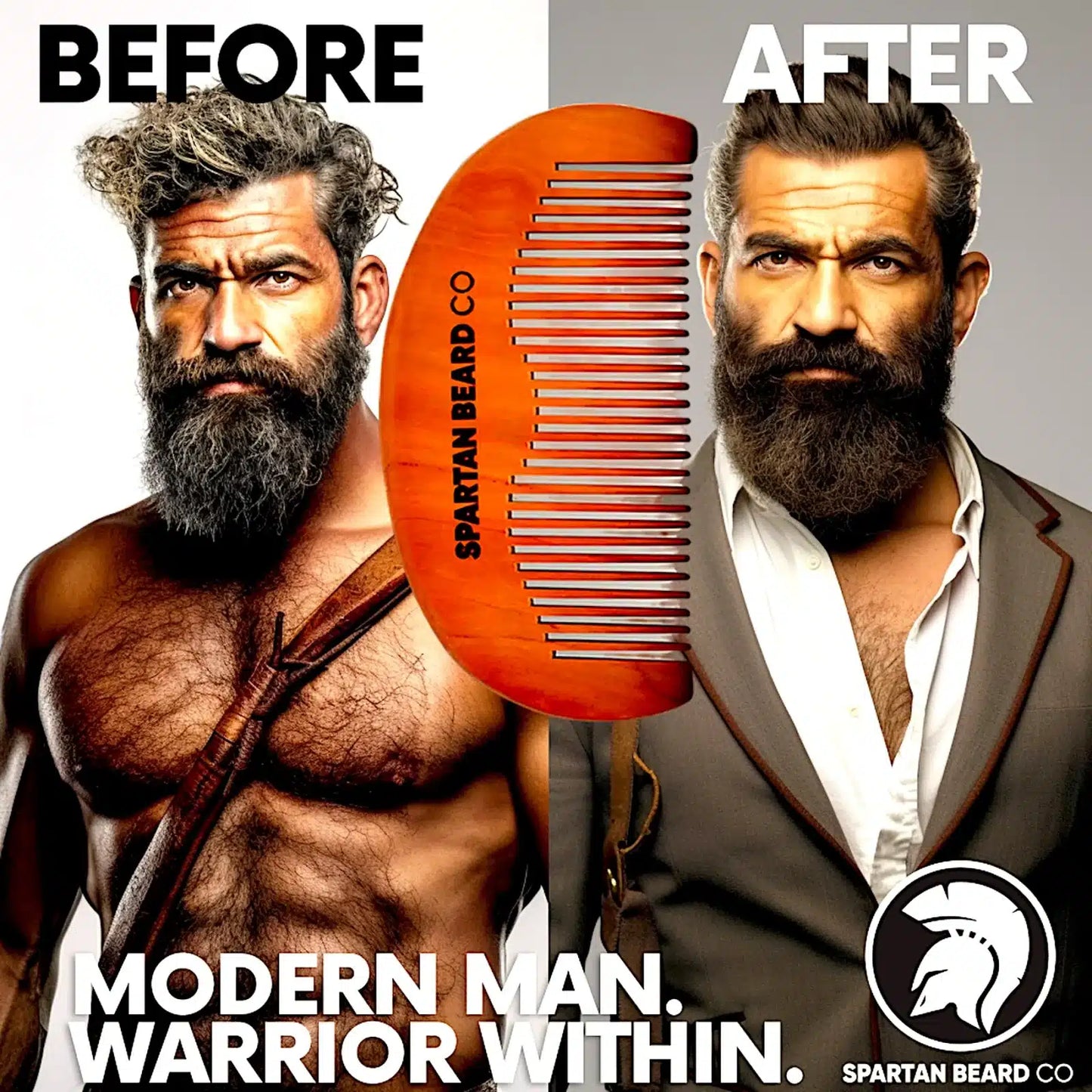 𝗦𝗣𝗔𝗥𝗧𝗔𝗡 𝗕𝗘𝗔𝗥𝗗™ Comb (70% OFF - First Order)